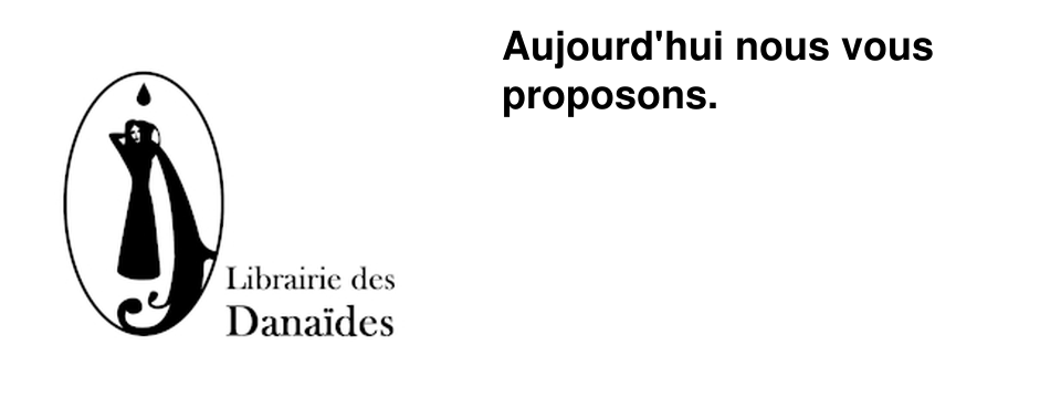 Aujourd'hui nous vous proposons.